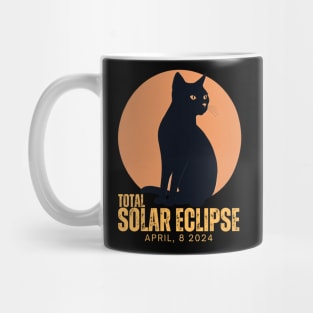 TOTAL SOLAR ECLIPSE 2024 MOON CAT Mug